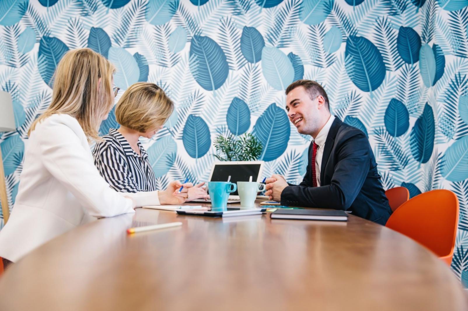Professional financial analysis workspace with modern technology and data visualization tools